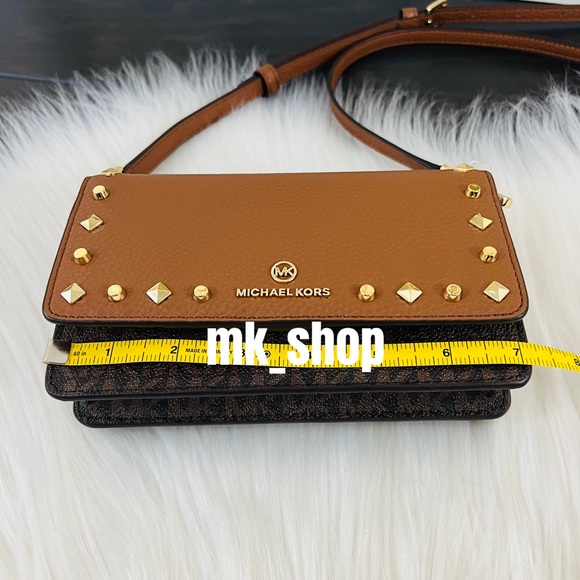 Michael Kors Jet Set Charm Studded Small Phone Crossbody Bag - Picture 14 of 16